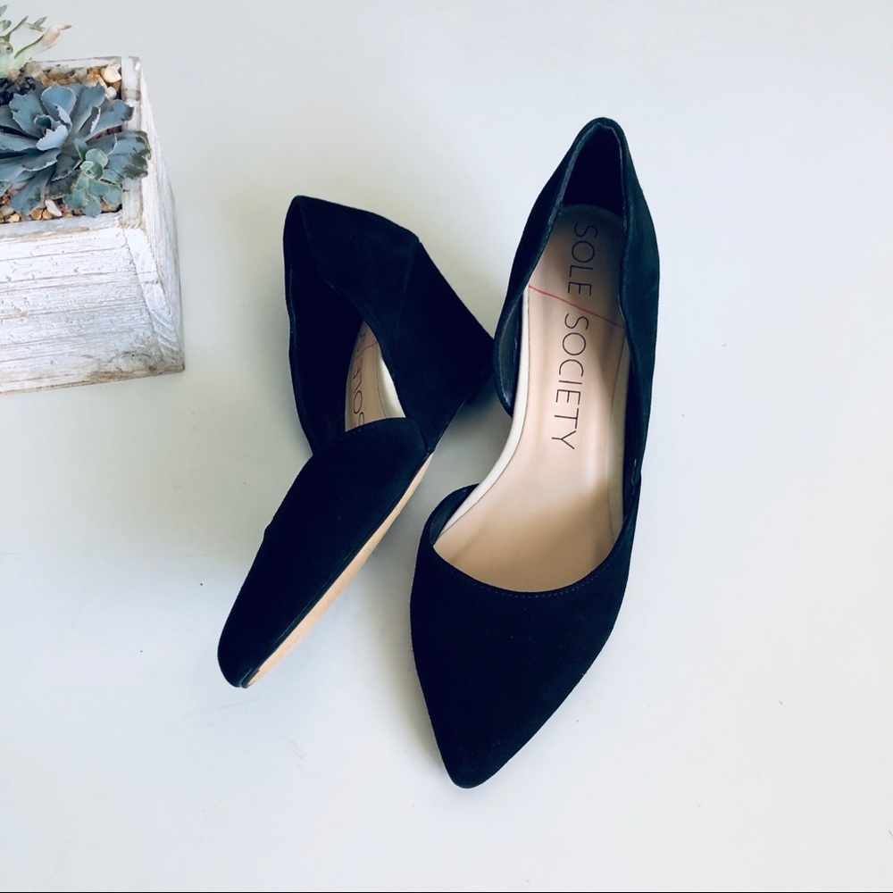 Sole Society Jillian Pointy Toe D’Orsay Wedge